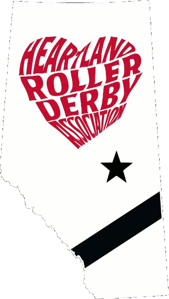 Heartland Roller Derby Association logo